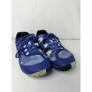 Merrell Trail Glove 4 Women 8.5 Minimalist Barefoot Running Shoes Blue Sneakers
